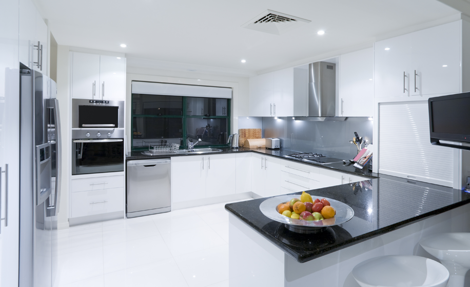 Modern kitchen renovation with custom cabinetry and durable finishes