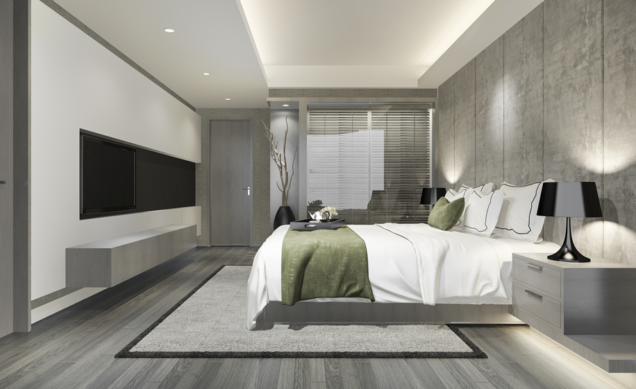Bedroom interior renovation with 3D visualization and comfort-focused design